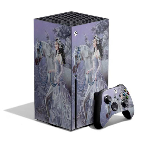 Fairy with Horse in Snow by Nene Thomas Xbox Series X Skins
